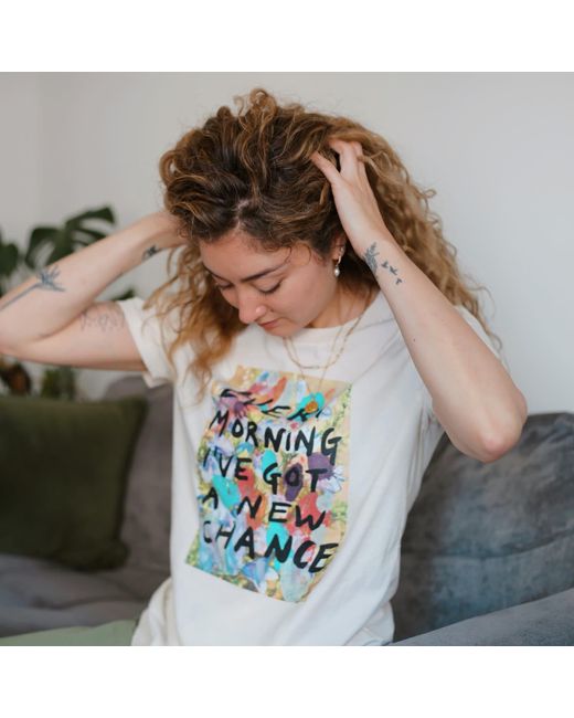 Boutique Kaotique Black Neutrals Every Morning Organic Cotton T-Shirt