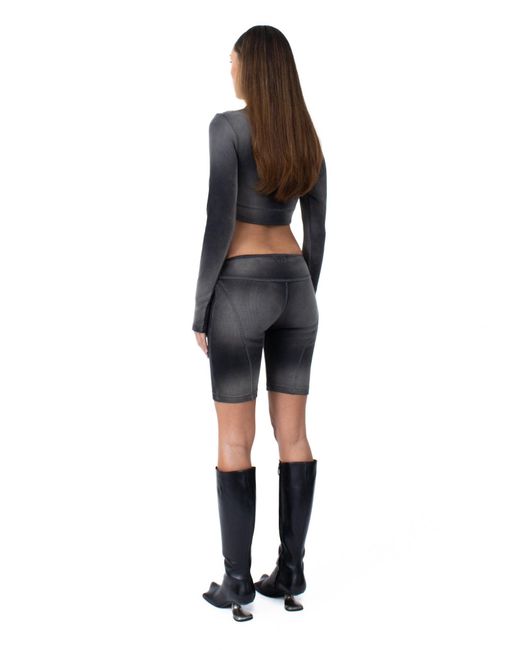 Ardea Gray Stride Biker Shorts