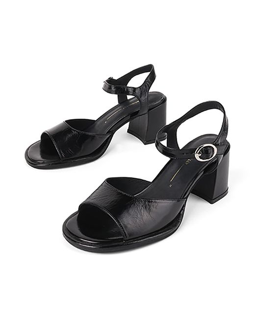 INTENTIONALLY ______ Black Astro Heeled Sandal