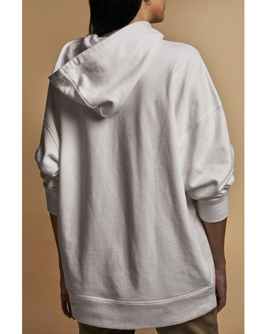 Theanimals White Hooded Logo Sweatshirt