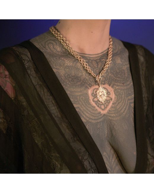 IN CAUDA VENENUM Metallic Anahita Necklace