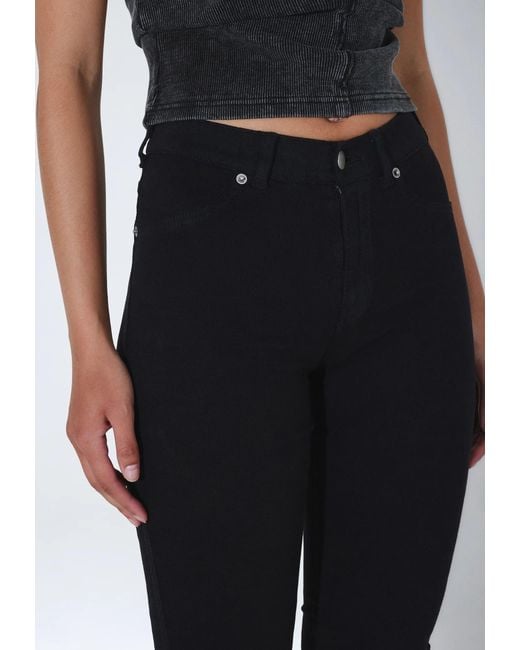 Dr. Denim Black Plenty Mid Skinny
