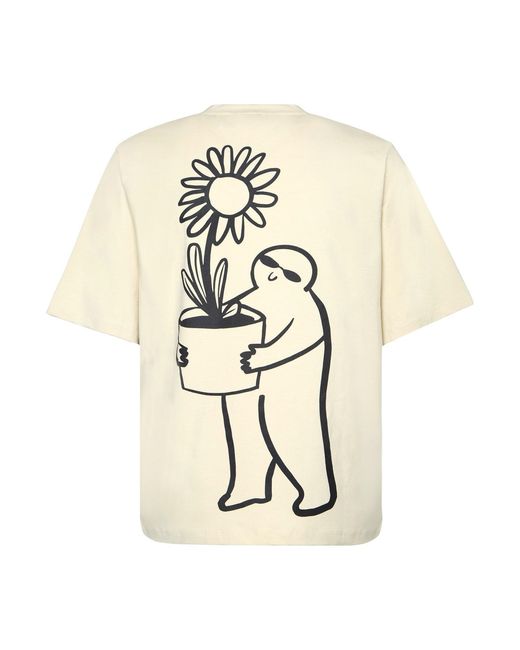 The Gt Atelier Natural Neutrals Sunflower Pot T-Shirt for men