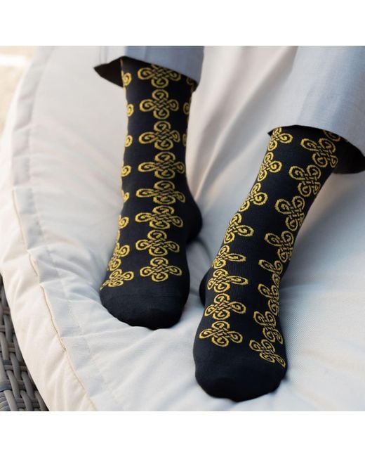 Peper Harow - Made in England Multicolor Knot Socks Bundle for men