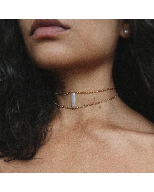 Marquise Swim White Necklace