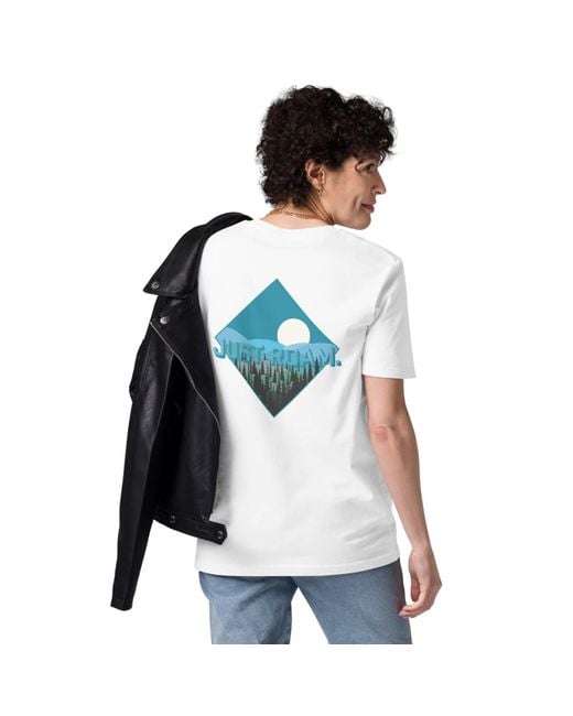 Anchor and Crew Blue Just Roam. Seeker Organic Cotton T-Shirt