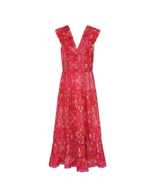 Mercy Delta Red Holkham Tuscany Pompelmo Dress