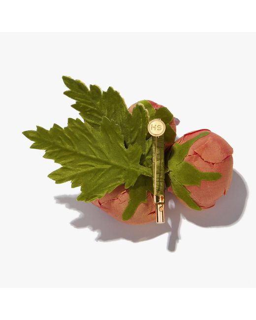 Helena Simon Orange The Ranunculus Floral Brooch
