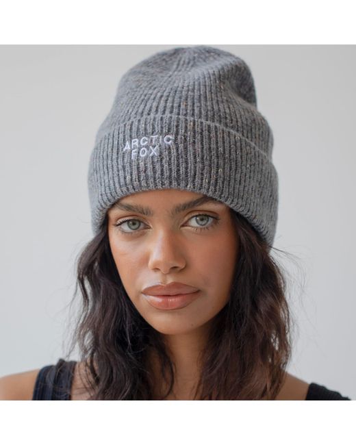 Arctic Fox & Co. Gray The Embroidered Beanie