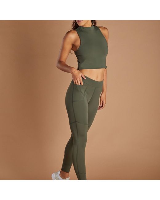 NUMBAT Gray Surf Leggings-Khaki