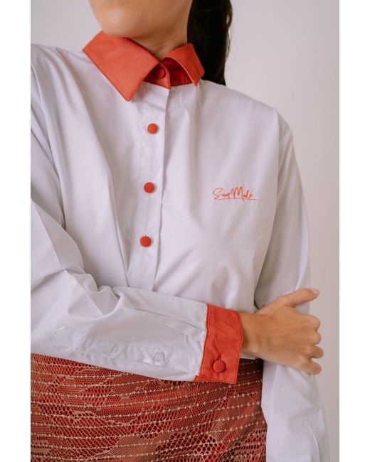 San Malo White Button Down