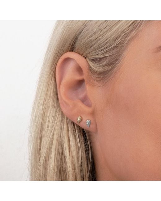 Maya Brenner Metallic Charm Stud