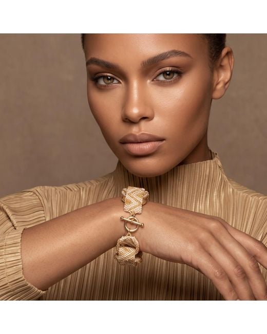 Iliana Arrazola Metallic Bold Chunky Link Bracelet