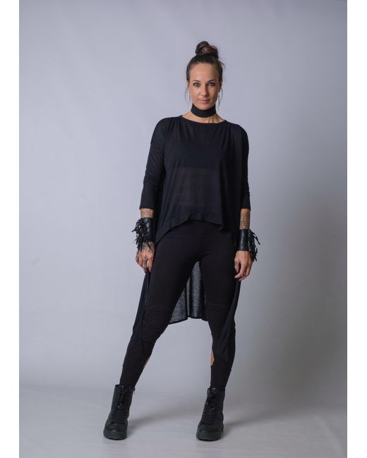 Yogi8Apparel Black The Nexus Fishtail Pullover