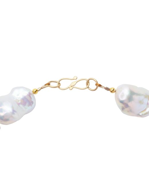 Bombyx House Metallic Extra Large Baroque Pearl Necklace