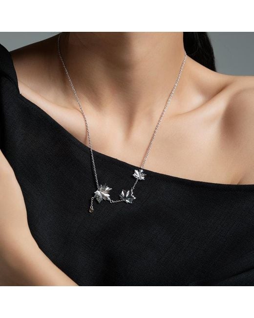 Far East Jewelry Metallic Handcrafted & Crystal Autumn Melody Necklace