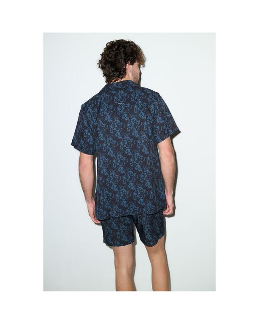 Playaluxe Black Saint Tropez Cabana Shirt Charcoal Haze for men