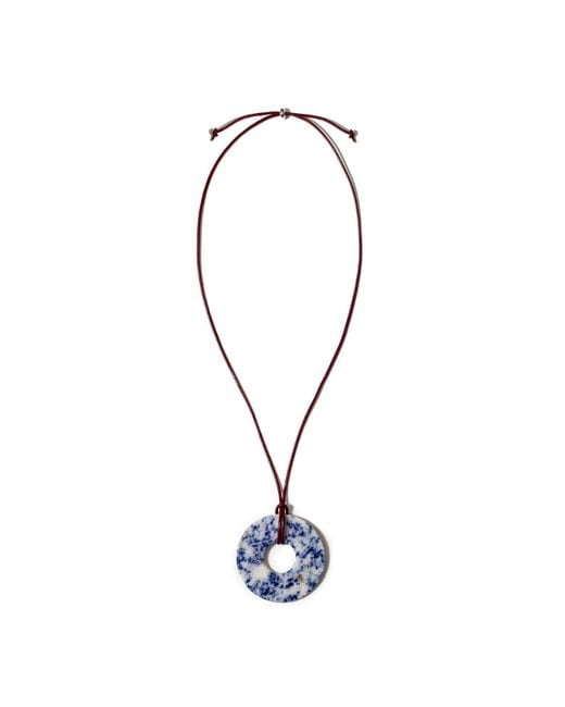 Kybele Studio Blue Ocean Mist Cord Necklace With Lapis Lazuli