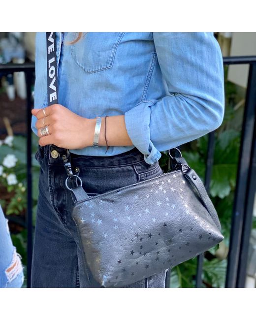 Lynn Tallerico Blue Nancy Crossbody Bag
