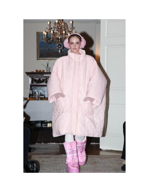 Niran Pink Mofu Padded Coat