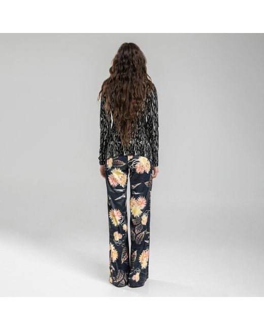ARTISTA Black Balance Wide Leg Palazzo Pants