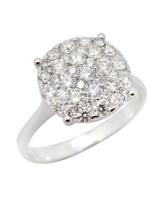 Artisan White 14K Diamond Designer Cocktail Ring