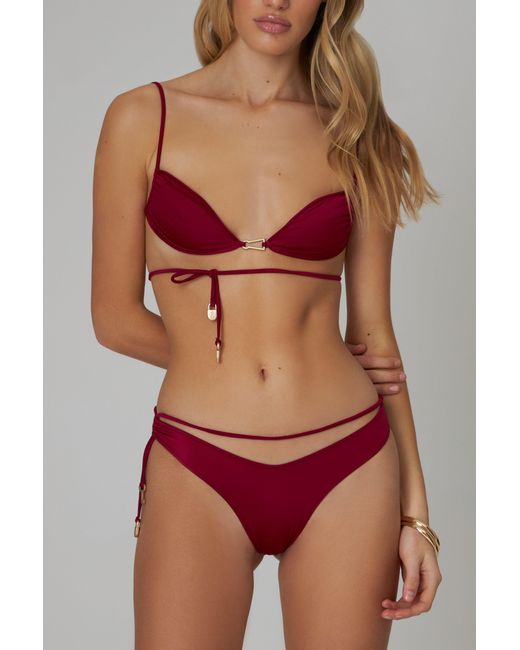 Bianca Resortwear Red India Bikini Top