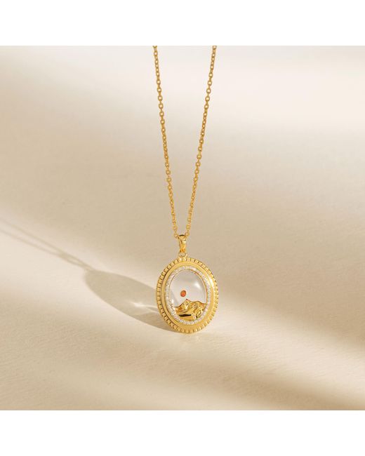 Vanimy Metallic Parable Of The Mustard Seed Pendant Necklace