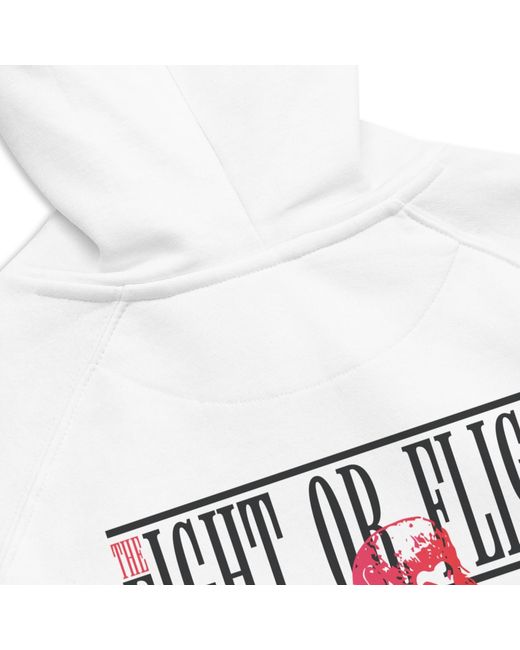 Anchor and Crew White Eight Fight Or Flight Club Editions Organic Cotton Hoodie