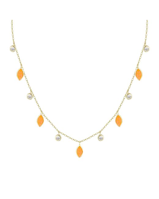 KAMARIA Metallic Drops Of Spring Opal Necklace
