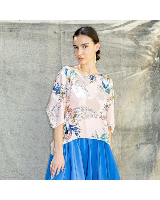 Bianca Popp Multicolor Puff Blouse With Flaps