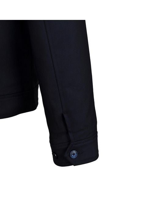 DAVID WEJ Blue Ashford Relaxed Patch Pocket Jacket for men