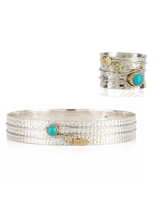 Charlotte's Web Jewellery Metallic Secret Garden Ring & Bangle Gift Set