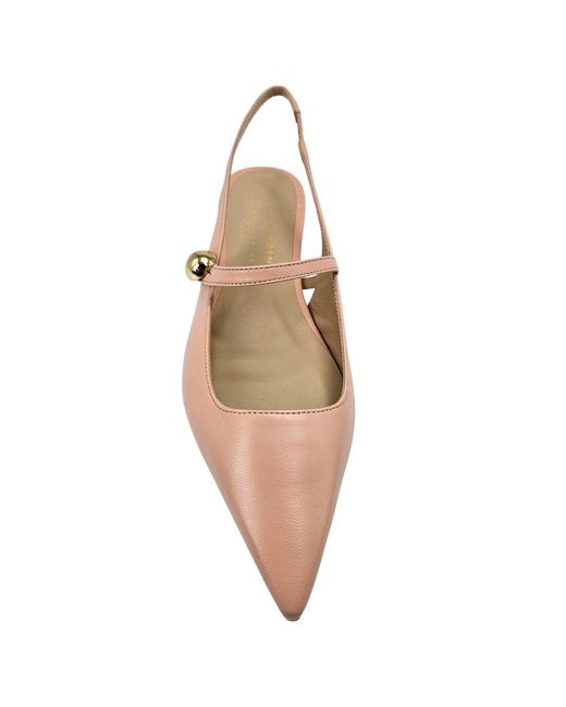 Madison Maison Brown Binta Light Leather Flat Slingback