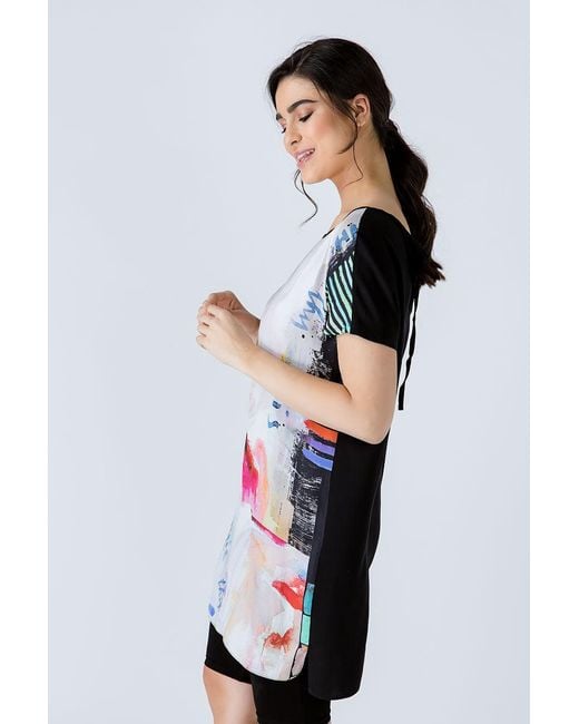 Conquista Pink Sleeveless Loose Fitting Print Dress