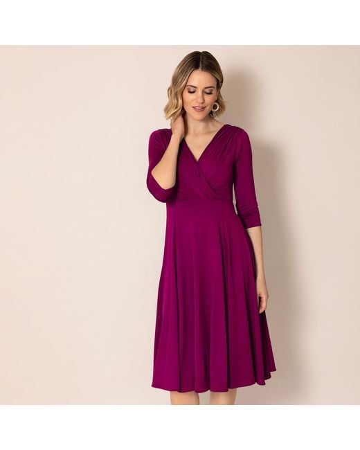 Alie Street London Purple Annie Dress Petite Plum Wine
