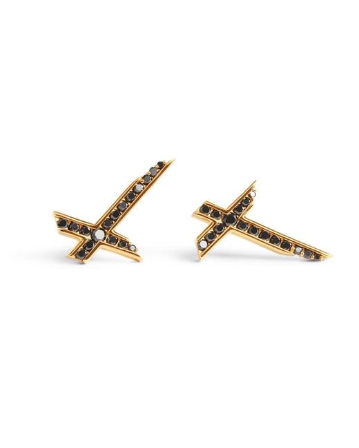 Kasun Metallic Lucky Star Earrings