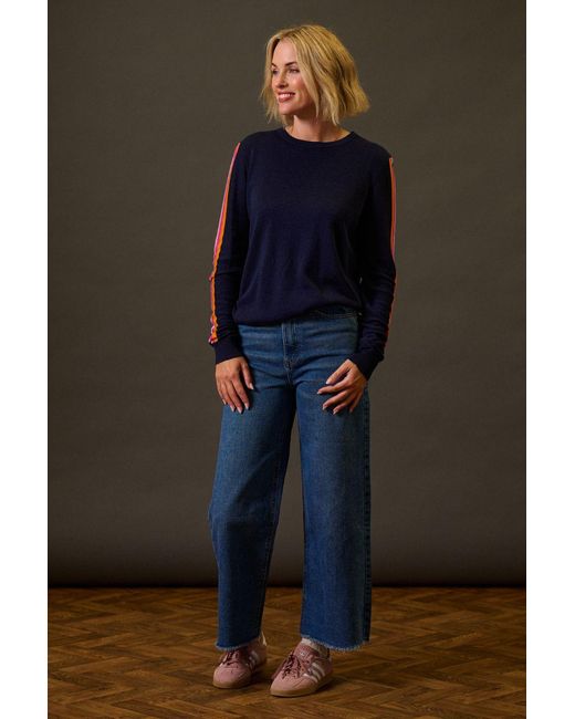 Sugarhill Blue Rita Sweater, Sports Stripe