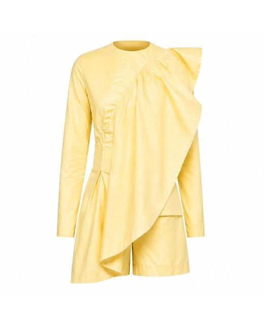 Chuks Collins Yellow Tamron Summer Two Piece Set