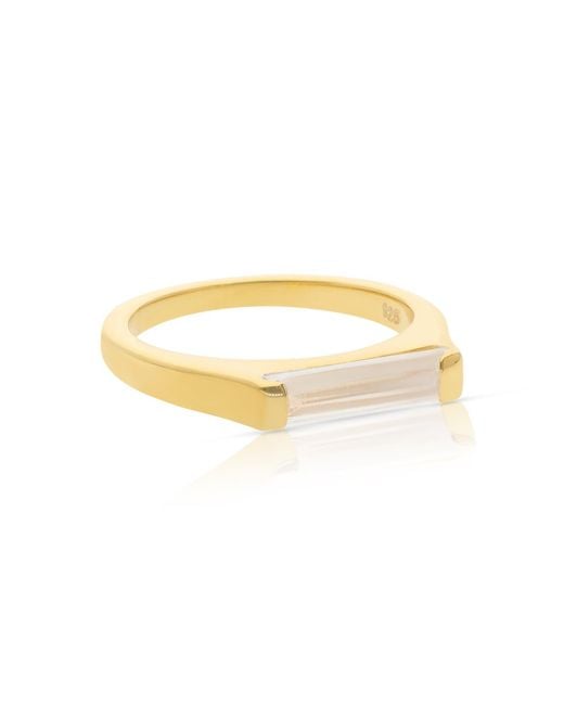 Preeti Sandhu Metallic 14K Plated Slim Stacking Ring