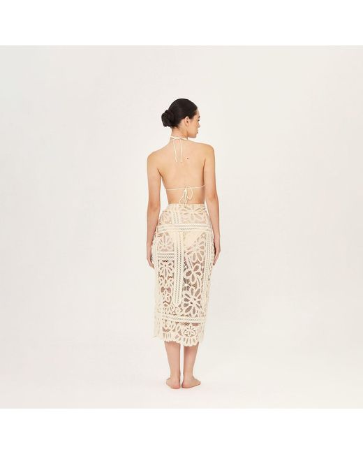 Aguaclara Natural Neutrals La Perle Wrap Skirt