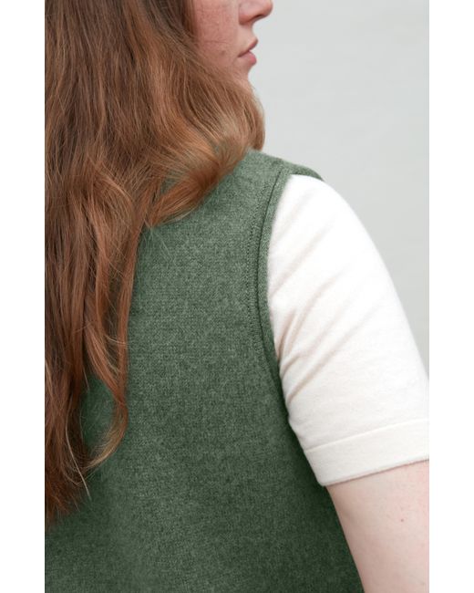 Paul James Knitwear Green Lambswool Larkspur Knitted Gilet