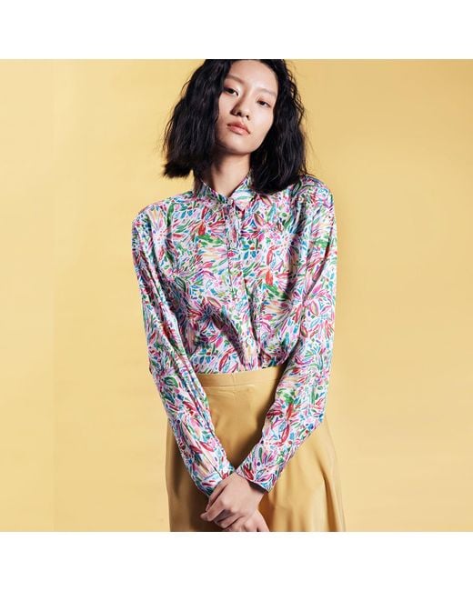 Smart and Joy Multicolor Liberty Print Blouse