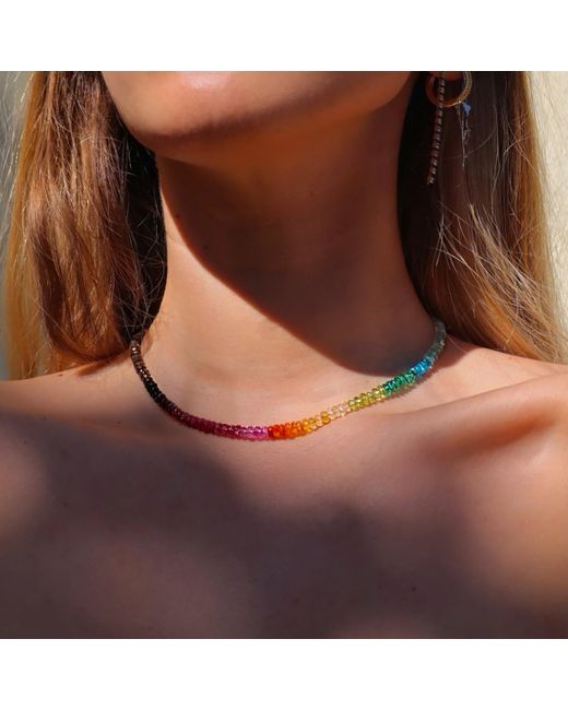 Mineralgems•Studio Multicolor Choker With Precious Gemstones