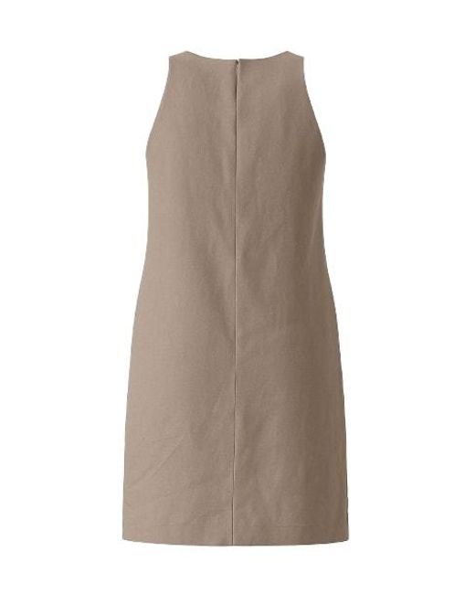 Conquista Natural Taupe Sleeveless Sack Dress