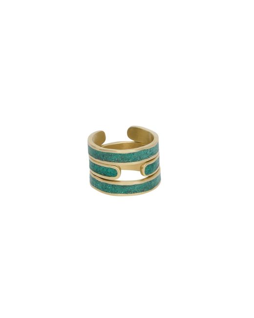 Zeworks Green Kaa Mala Ring