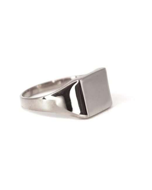 VicStoneNYC Fine Jewelry Gray Timeless Bold Square Signet Ring For for men