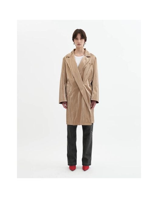 Jakke Brown Twisted Long Blazer
