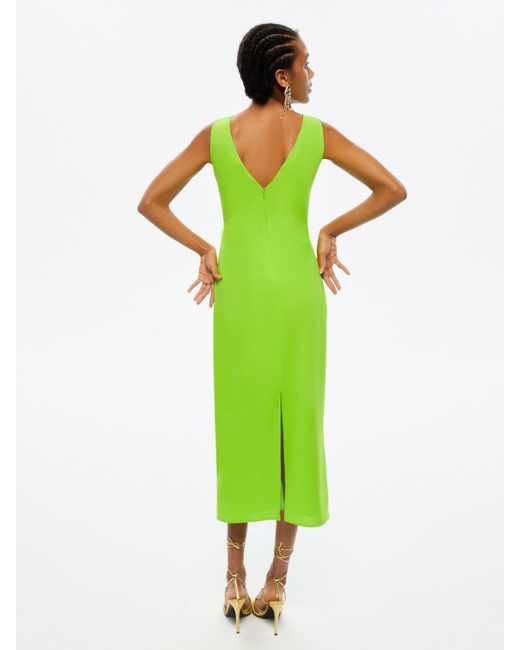 Nocturne Green Cut-out Maxi Dress