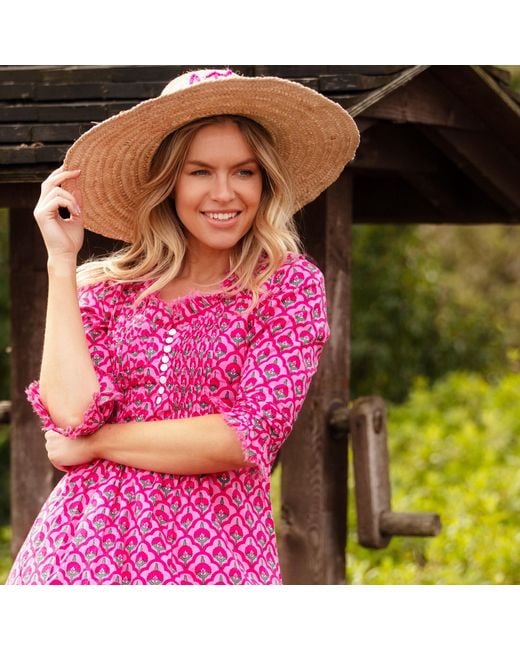 At Last Purple Cotton Annabel Maxi Dress